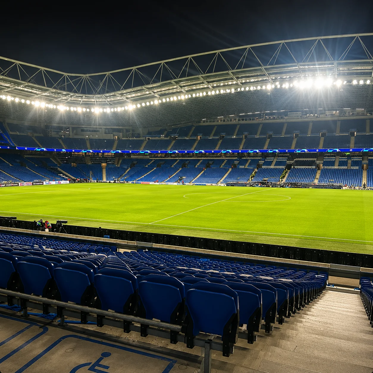 Transformación operativa de un estadio entre partidos y conciertos