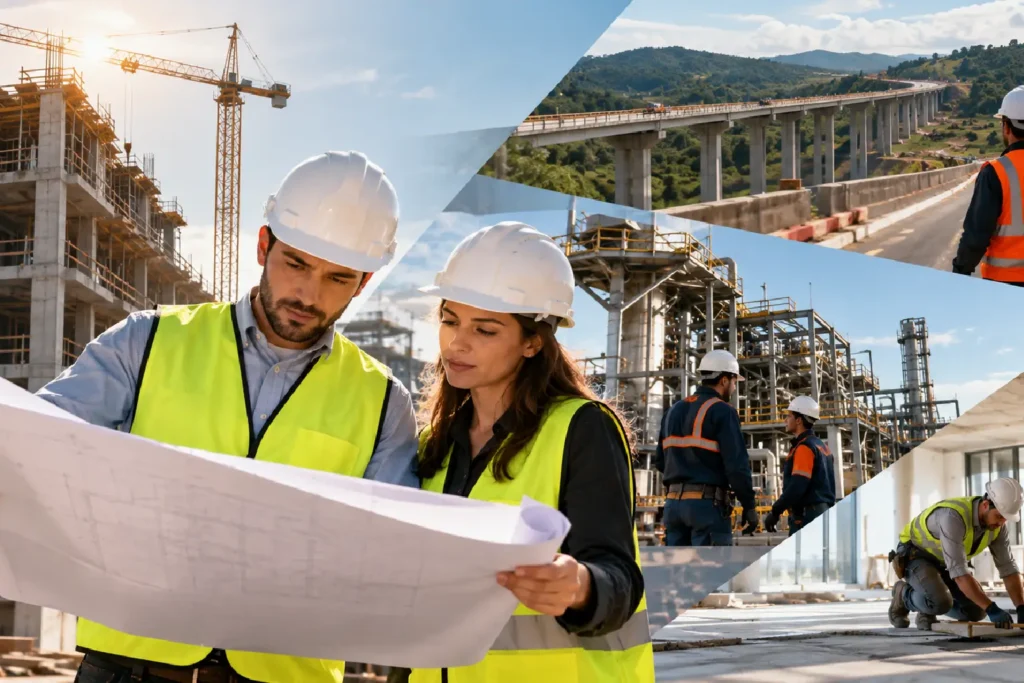 Tipos de proyectos de construcción y sus características